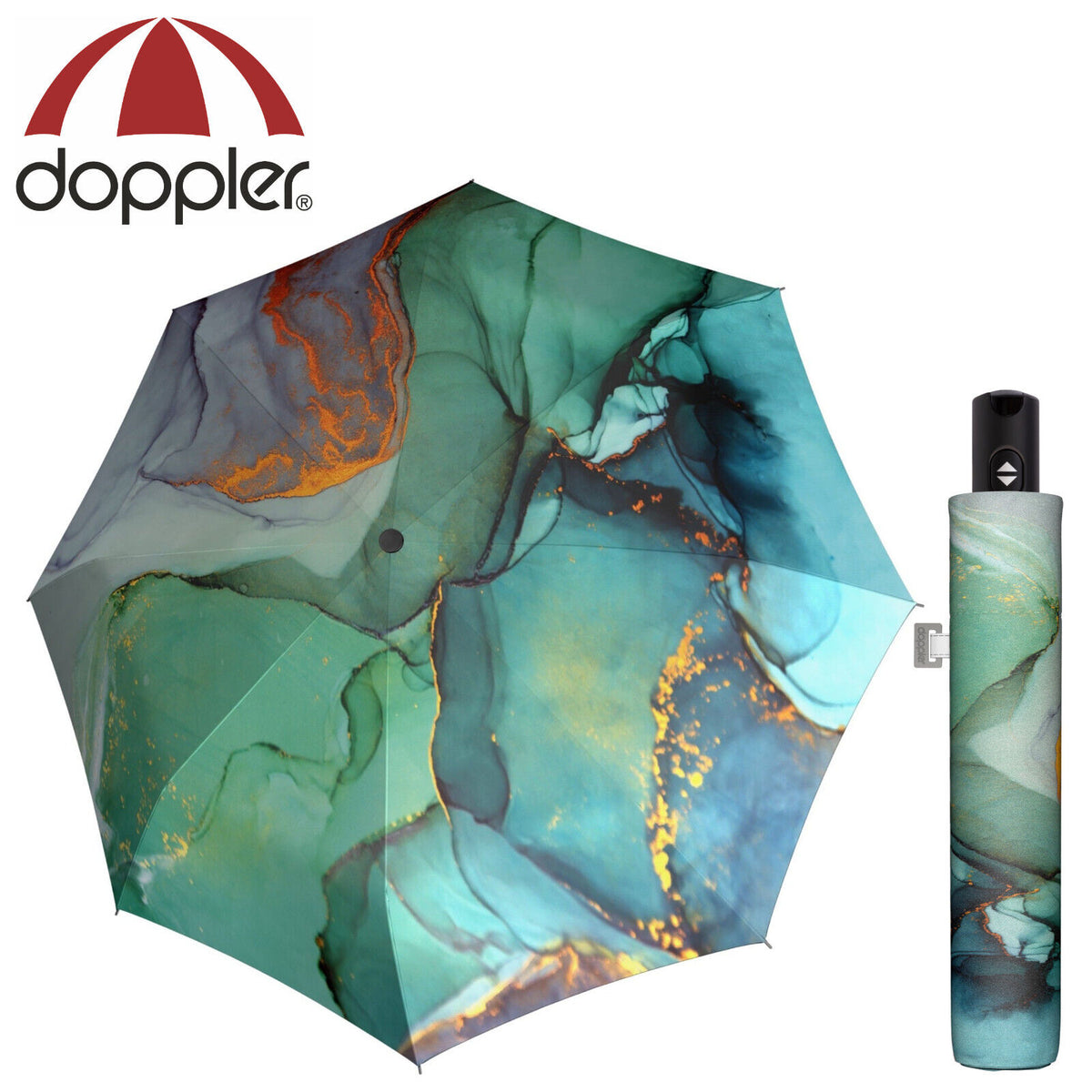 doppler Regenschirm magic sturmsicher Taschenschirm carbonsteel 150km