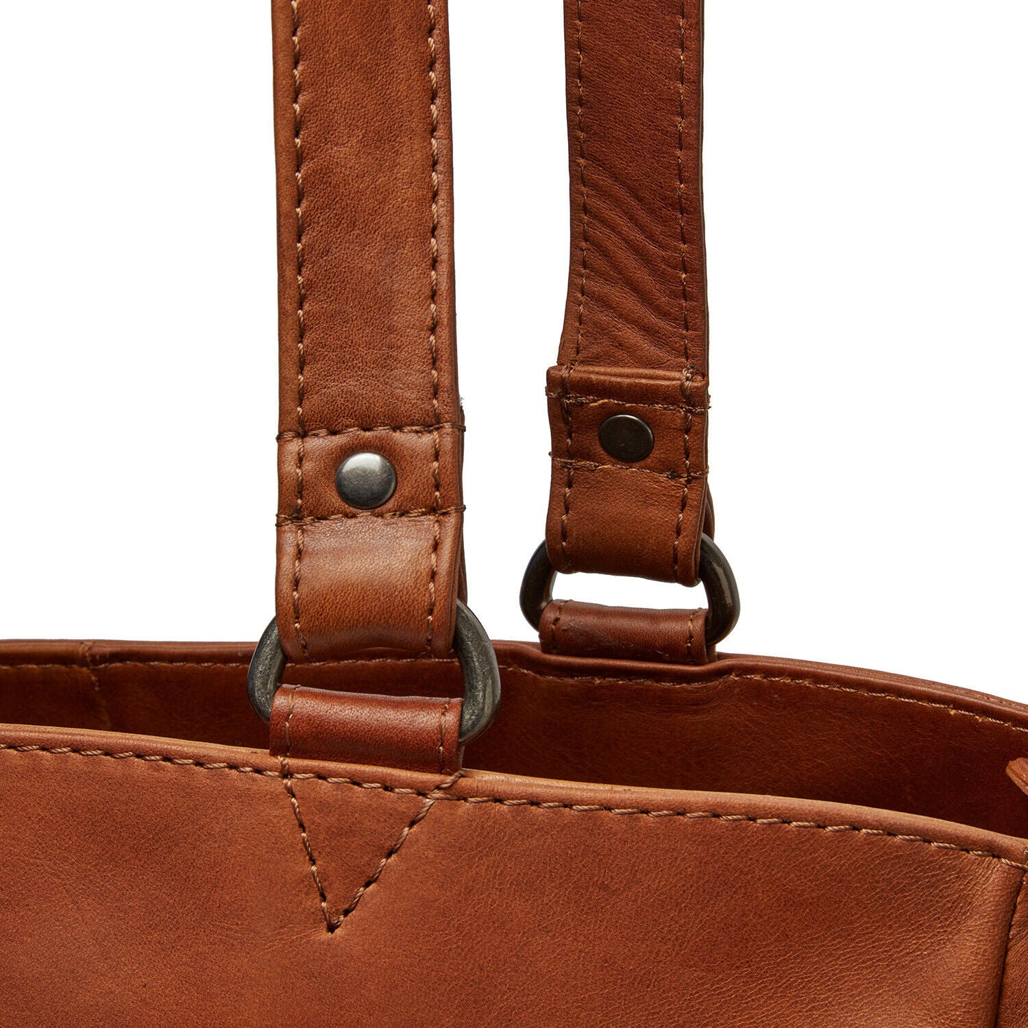 The Chesterfield Brand echt Leder Damen Shopper Handtasche Schultertasche Berlin cognac Laptopfach