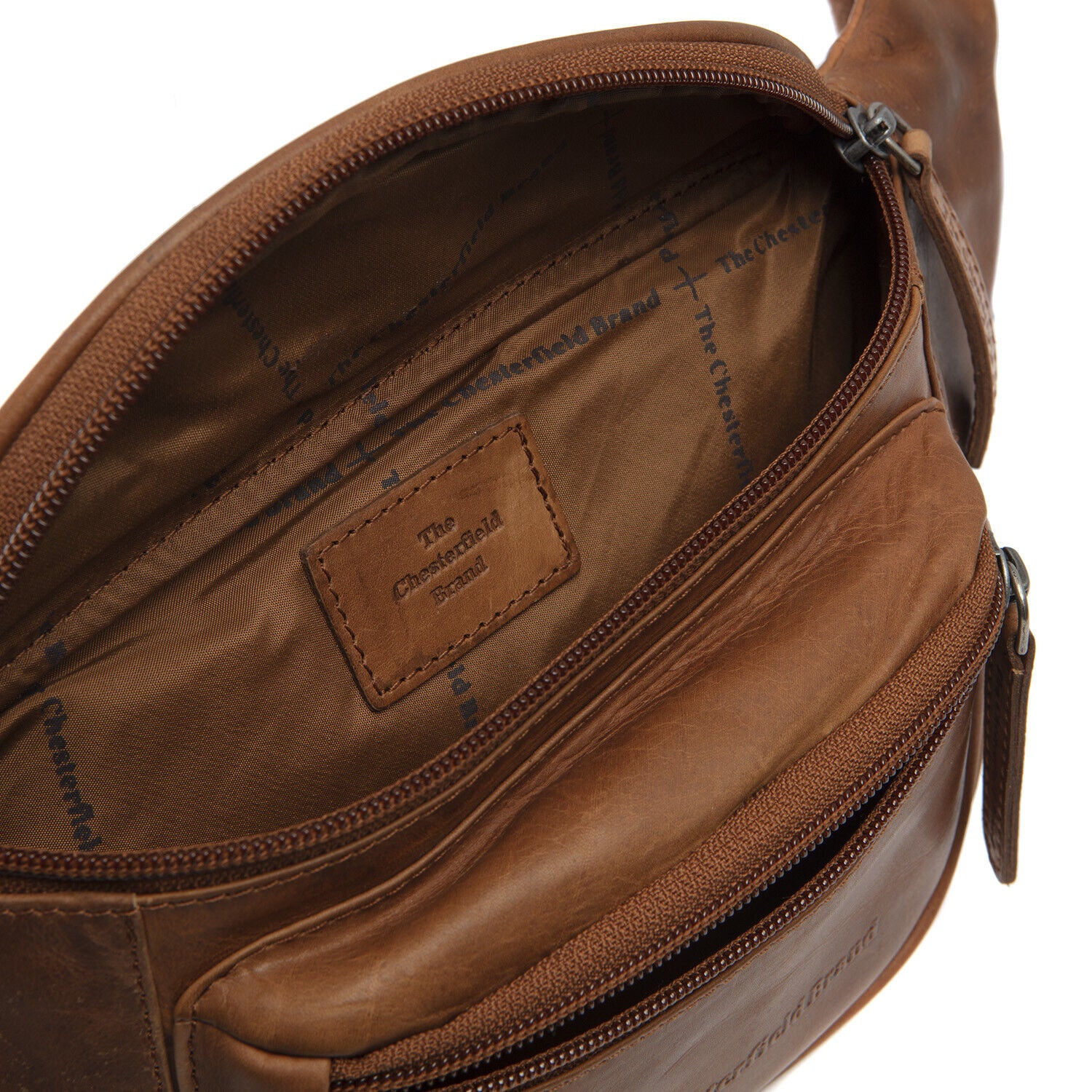 The Chesterfield Brand echt Leder Bauchtasche Gürteltasche Crossbag "Jack" cognac