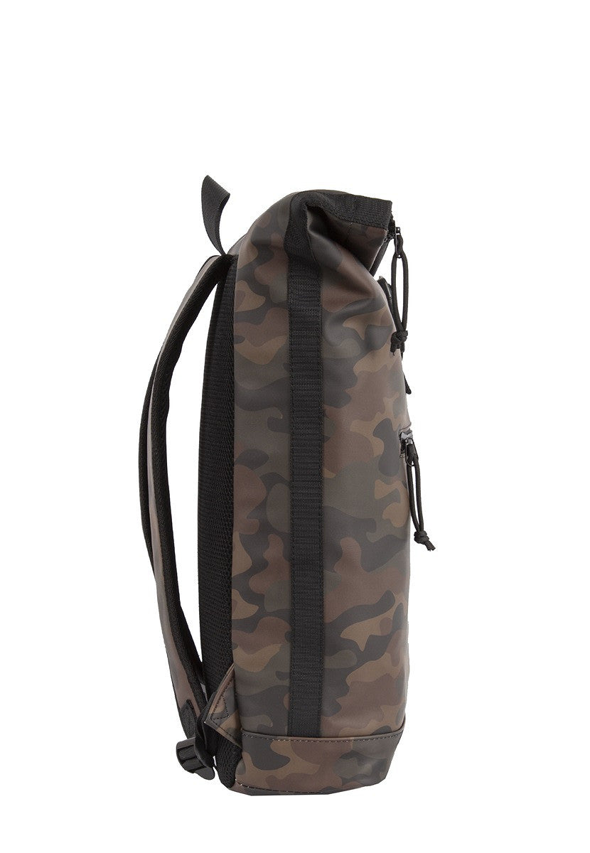 New Rebels Mart Roll Up Rolltop Kurier Rucksack New York, wasserabweisend, Laptopfach flecktarn