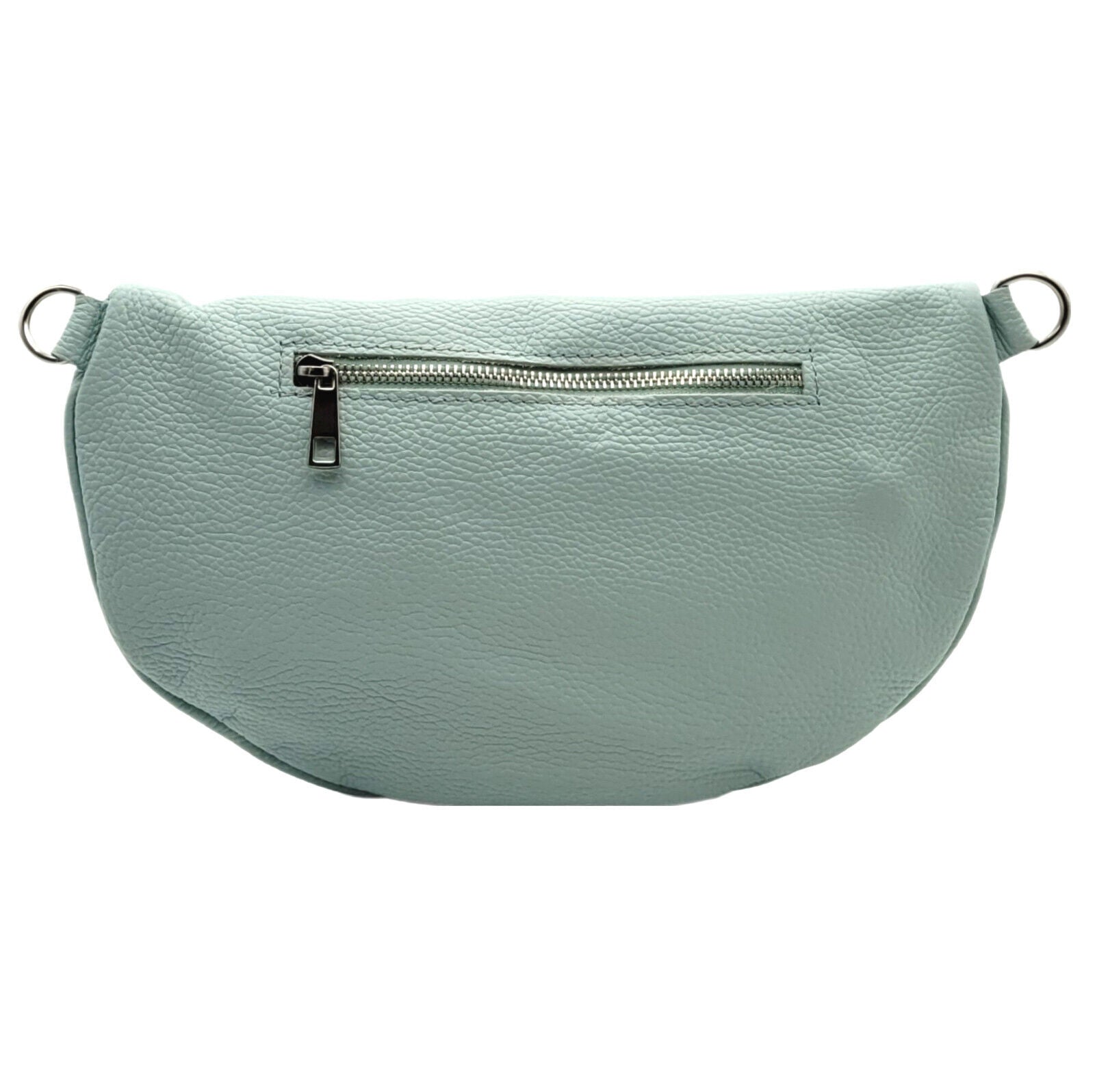 echt Leder XL Damen Crossbag Umhängetasche Schultertasche Handtasche made in Italy mint grün