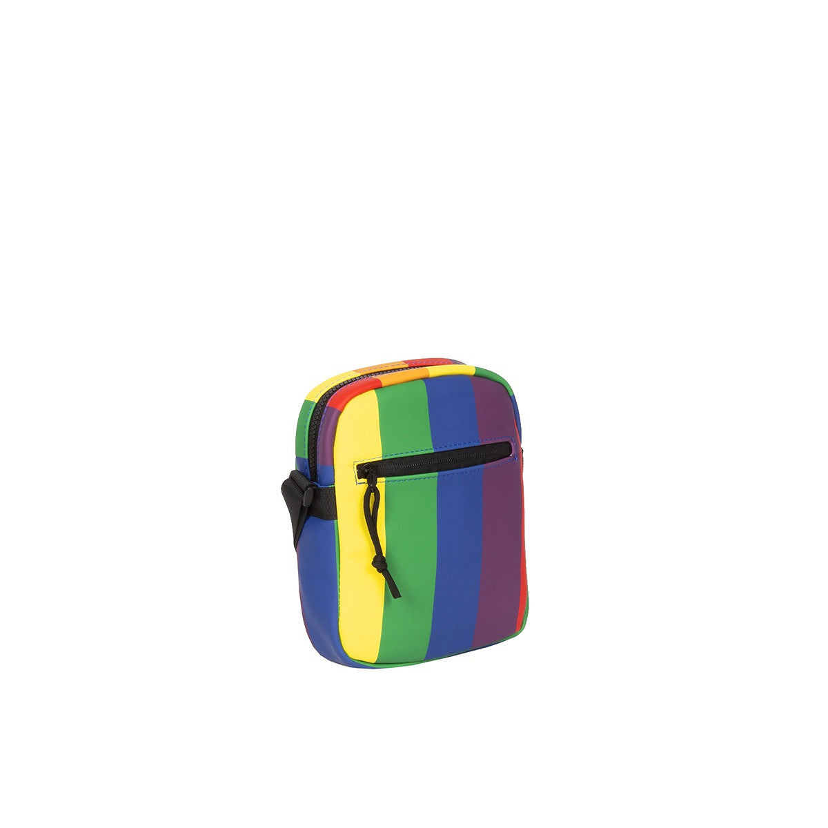 New Rebels Columbus Topzip kleine Umhängetasche Schultertasche wasserabweisendes Planenmaterial, Regenbogen