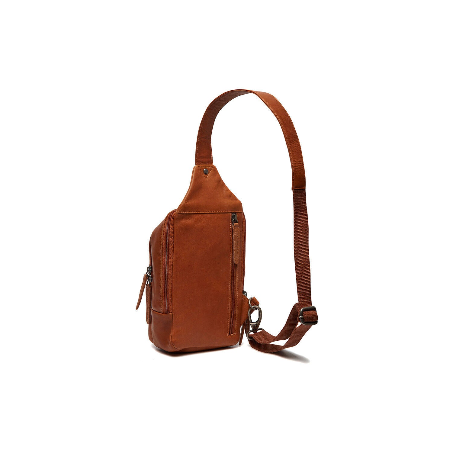 The Chesterfield Brand echt Leder Crossbag Slingbag Crossbodybag Umhängetasche Riga cognac