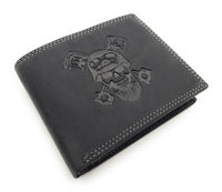 Jockey Club Basic echt Leder Geldbörse Portemonnaie Totenkopf Skull mit RFID NFC Schutz
