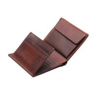 Esquire echt Leder Geldbörse Portemonnaie mit RFID Schutz braun