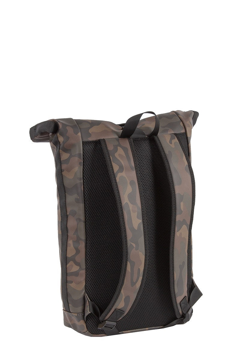 New Rebels Mart Roll Up Rolltop Kurier Rucksack New York, wasserabweisend, Laptopfach flecktarn