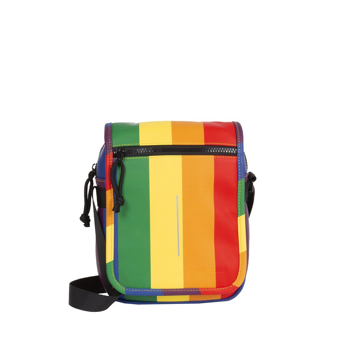 New Rebels Louisville Flapover Umhängetasche Schultertasche wasserabweisendes Planenmaterial, Regenbogen