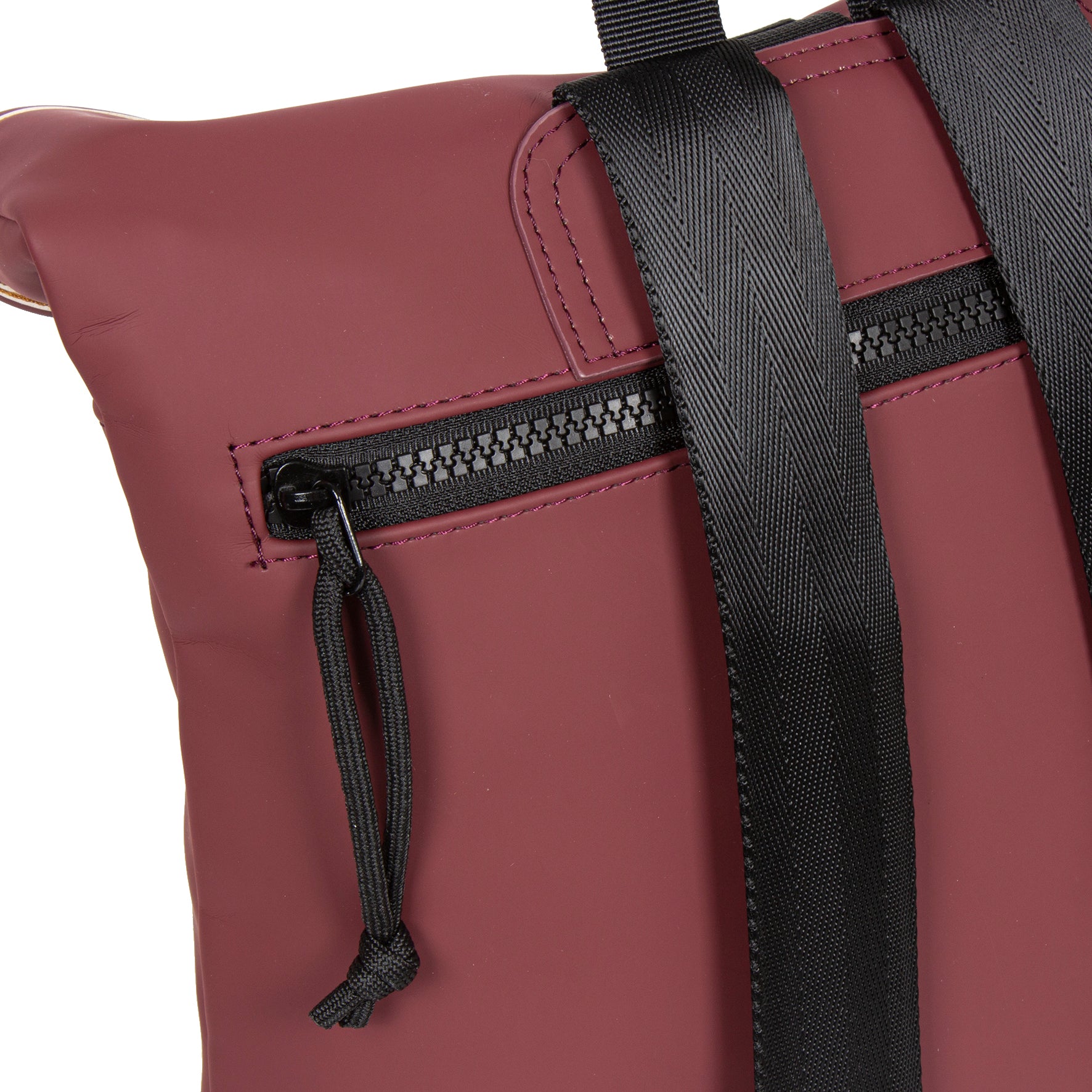 New Rebels Mart Roll Up Rolltop City Rucksack Los Angeles wasserabweisend burgundy rot