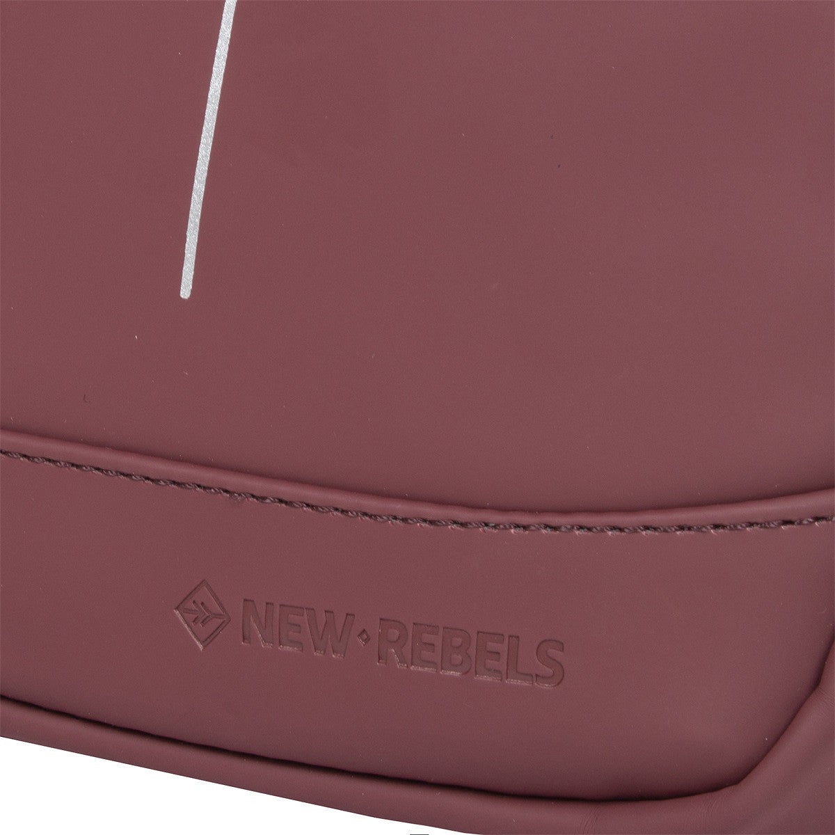 New Rebels Columbus Topzip Umhängetasche Schultertasche wasserabweisendes Planenmaterial, bordeaux rot