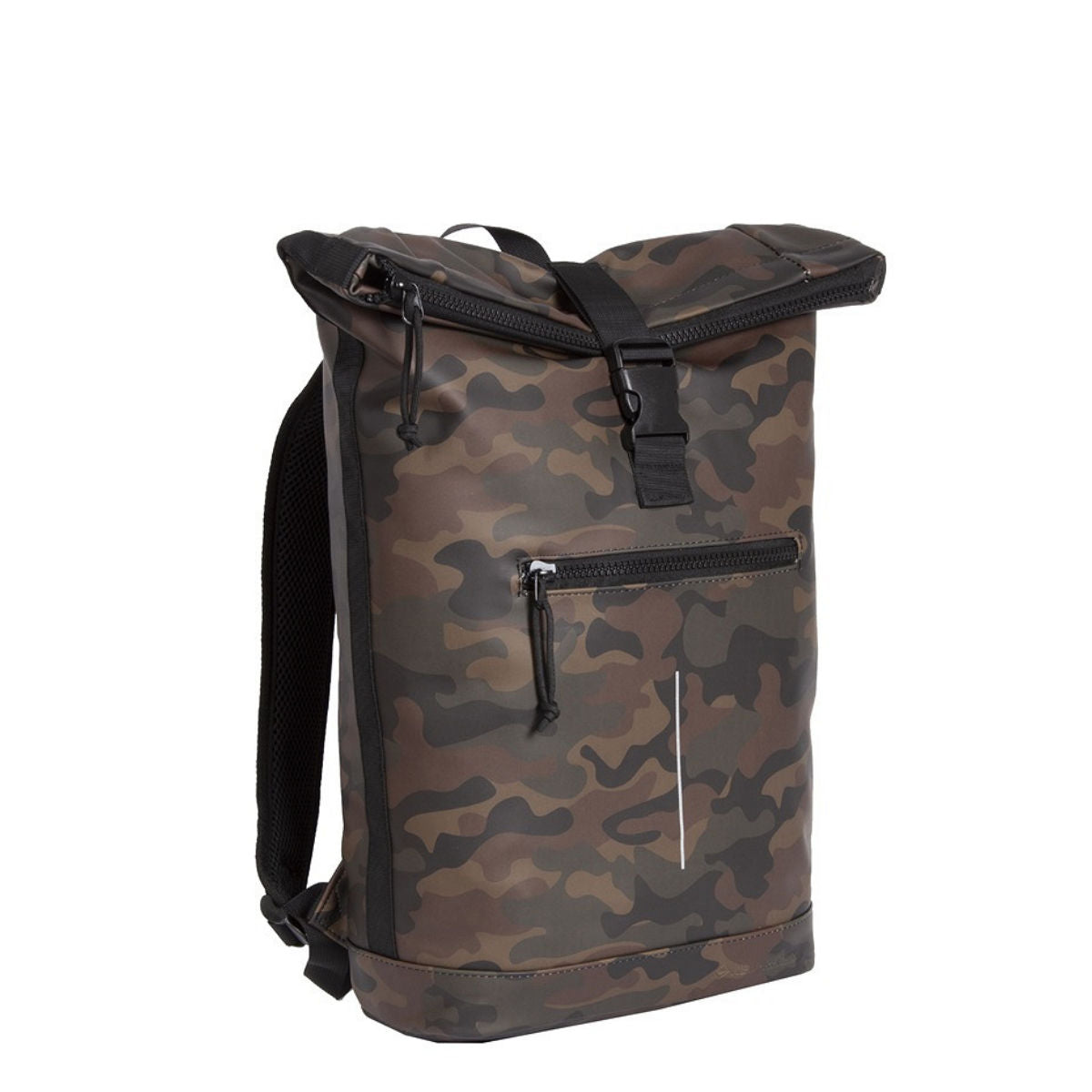 New Rebels Mart Roll Up Rolltop Kurier Rucksack New York, wasserabweisend, Laptopfach flecktarn