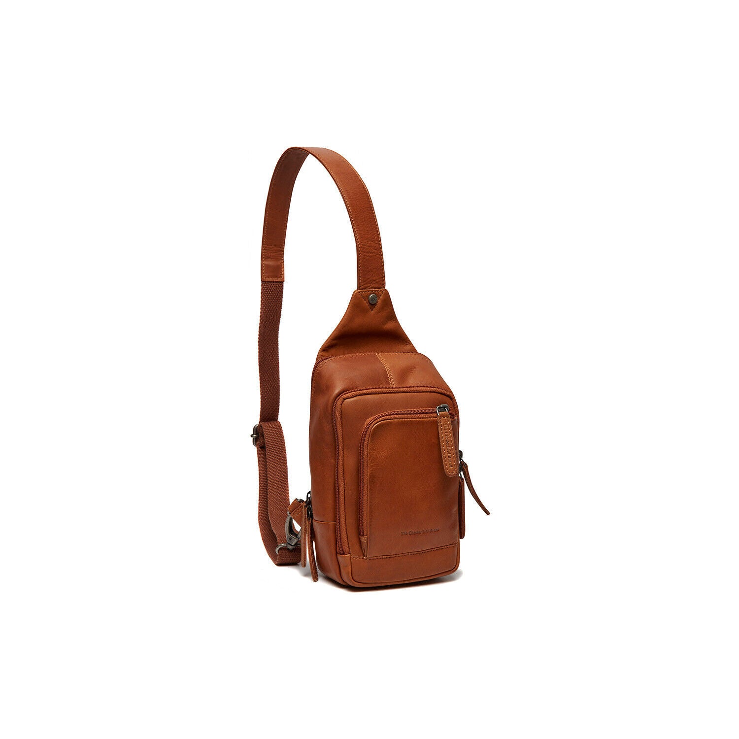 The Chesterfield Brand echt Leder Crossbag Slingbag Crossbodybag Umhängetasche Riga cognac