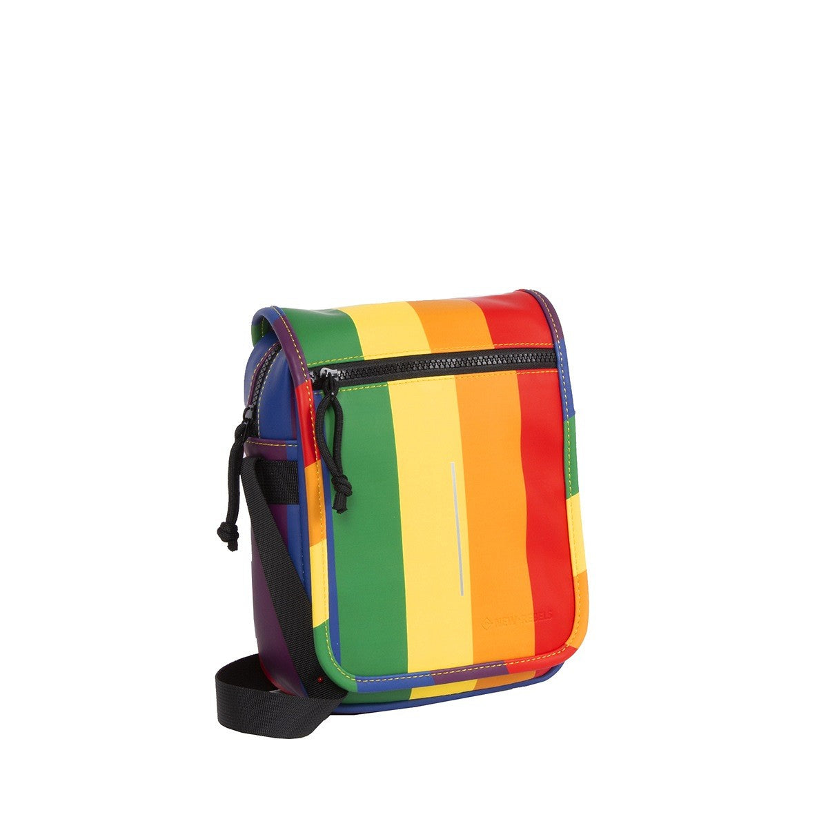 New Rebels Louisville Flapover Umhängetasche Schultertasche wasserabweisendes Planenmaterial, Regenbogen