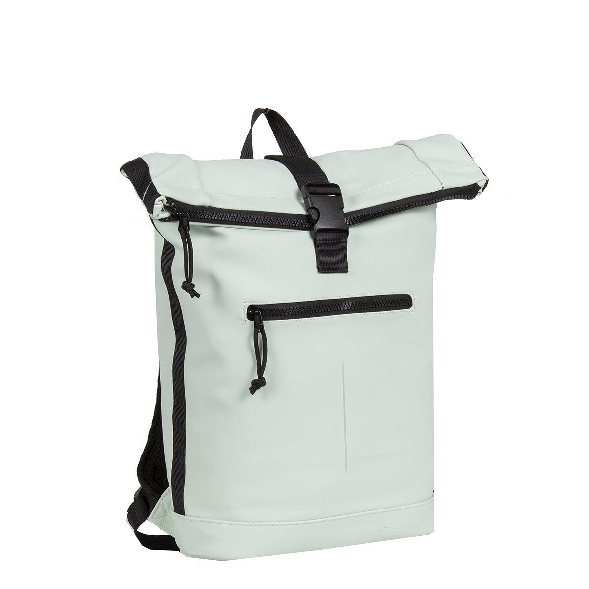 New Rebels Mart Roll Up Rolltop Kurier Rucksack New York, wasserabweisend, Laptopfach mint grün