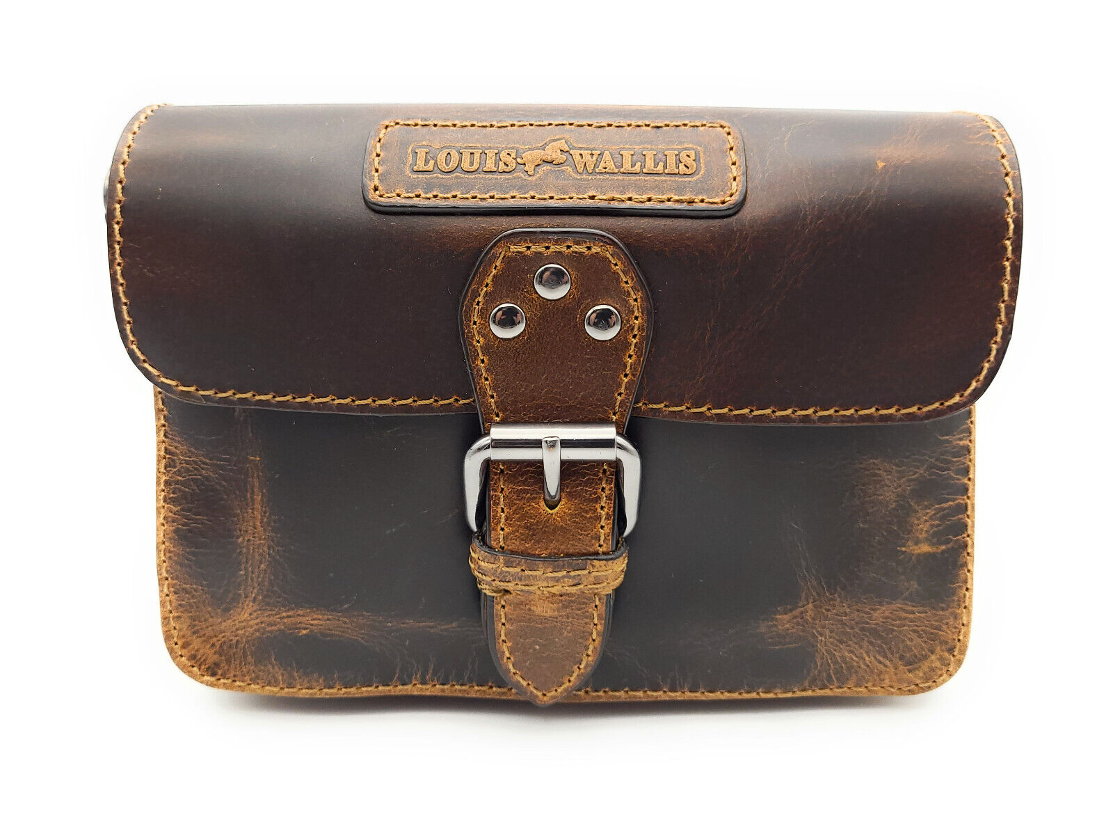 Louis Wallis echt Leder Gürteltasche Bikertasche Jagdtasche Hüfttasche Bauchtasche Schultergurt