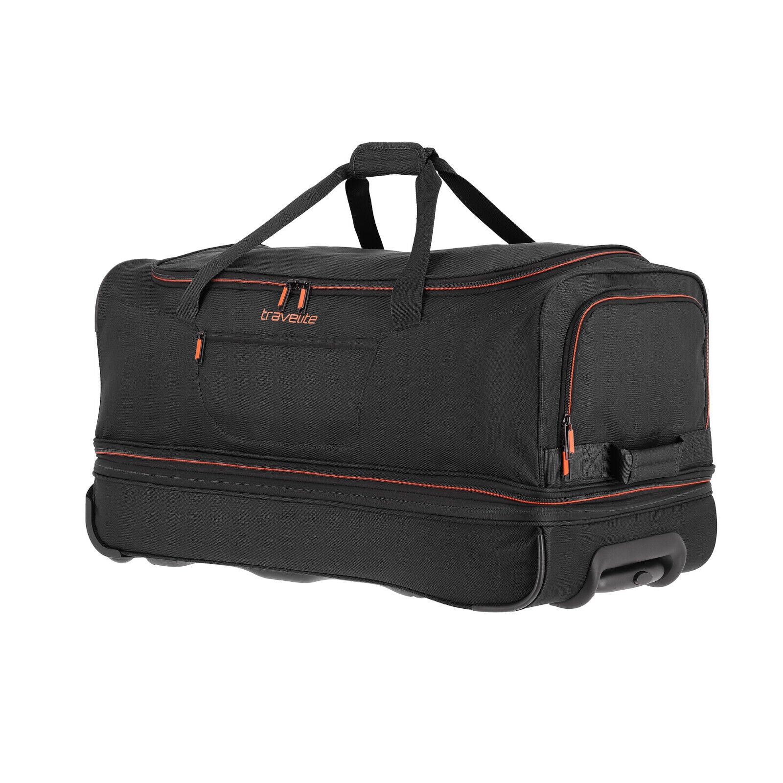 Travelite 2-Rad Trolley Roll-Reisetasche mit Rollen Basics L erweiterbar schwarz