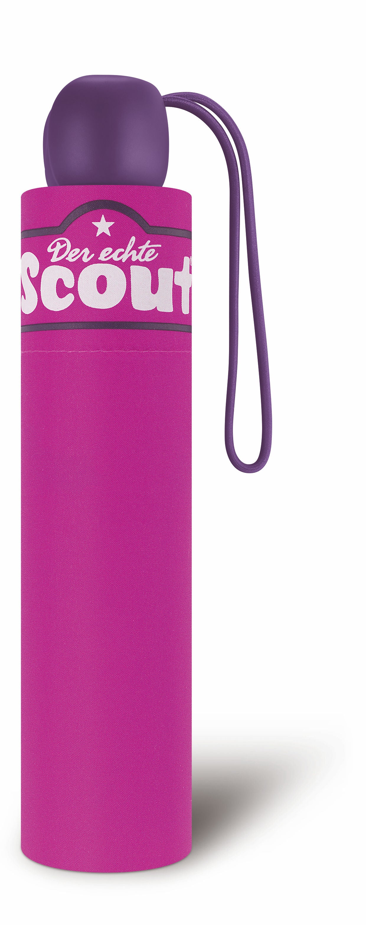 Scout Kinder Regenschirm mit Reflektionsstreifen leicht pink