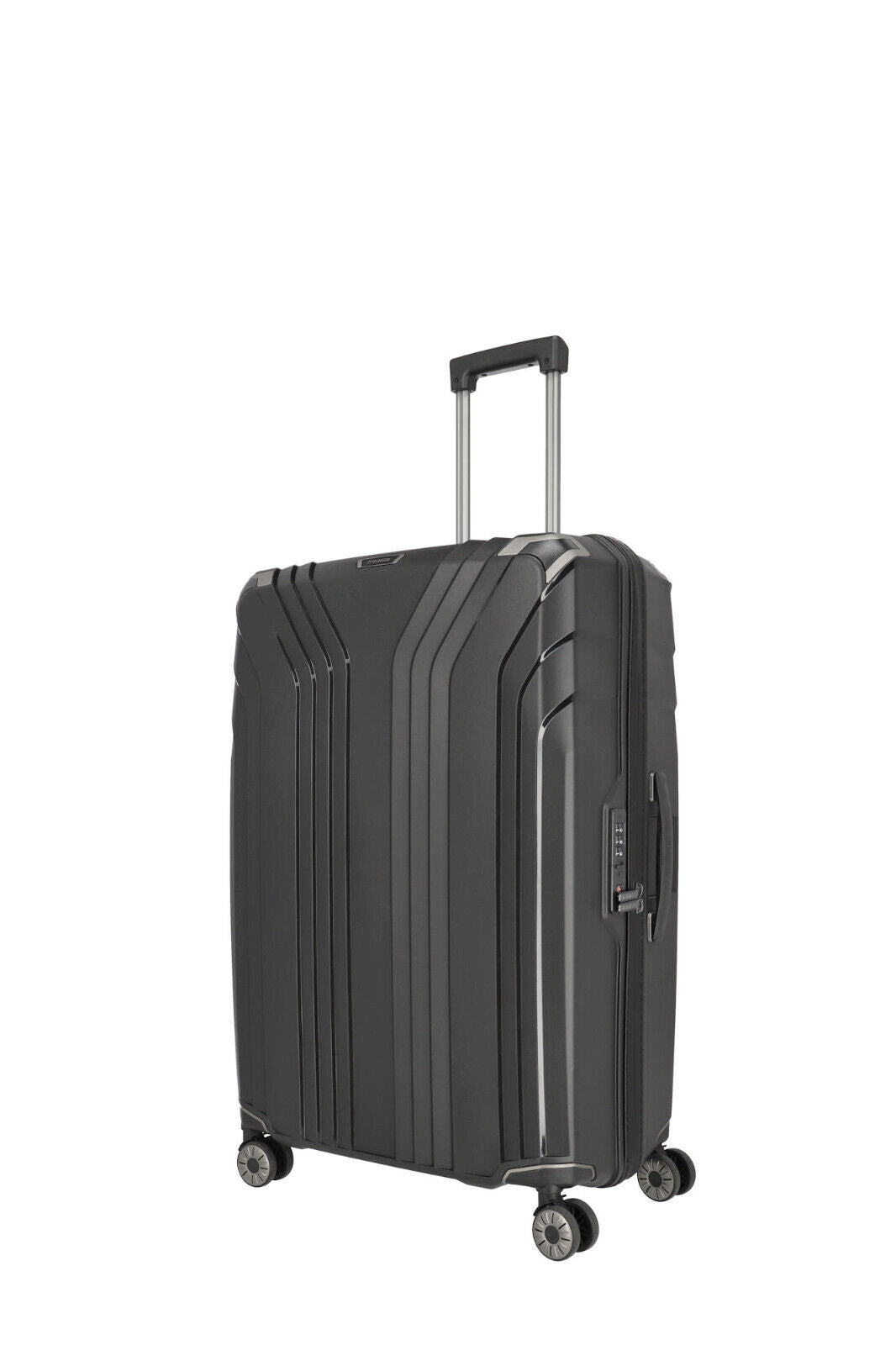 Travelite Elvaa Reisekoffer L Trolley Koffer 76cm 4 Rad / Rollen TSA bruchfest schwarz