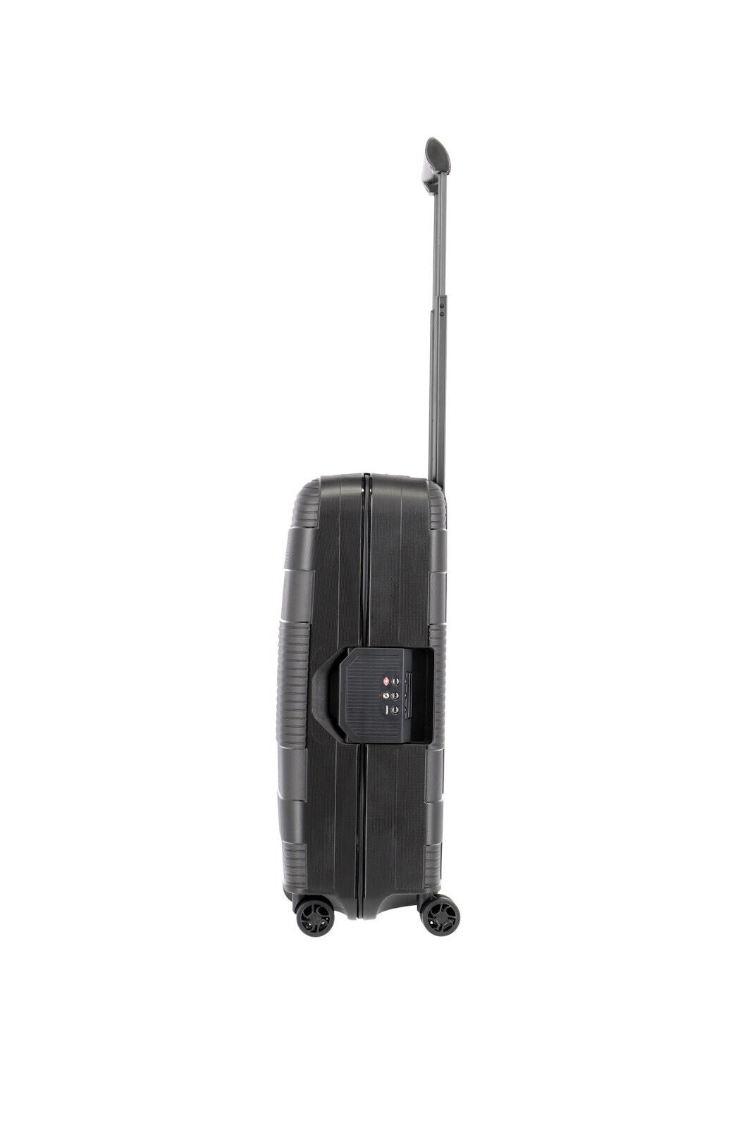 Travelite Korfu Reisekoffer S Trolley Rahmen Koffer 55cm 4 Rad / Rollen TSA Handgepäck schwarz