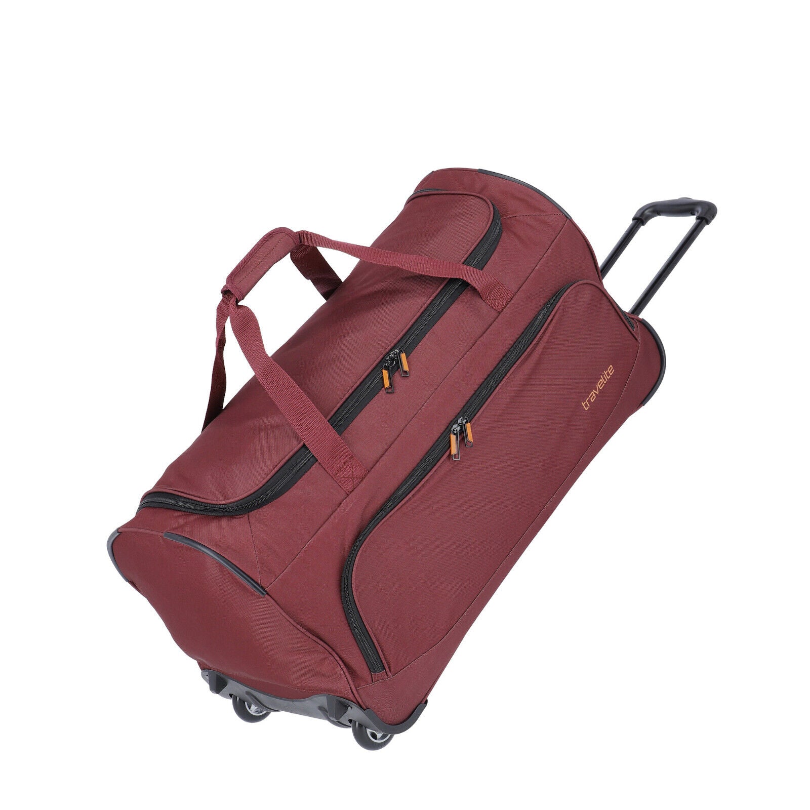 Travelite 2-Rad Trolley Roll-Reisetasche mit Rollen Basics Fresh bordeaux rot