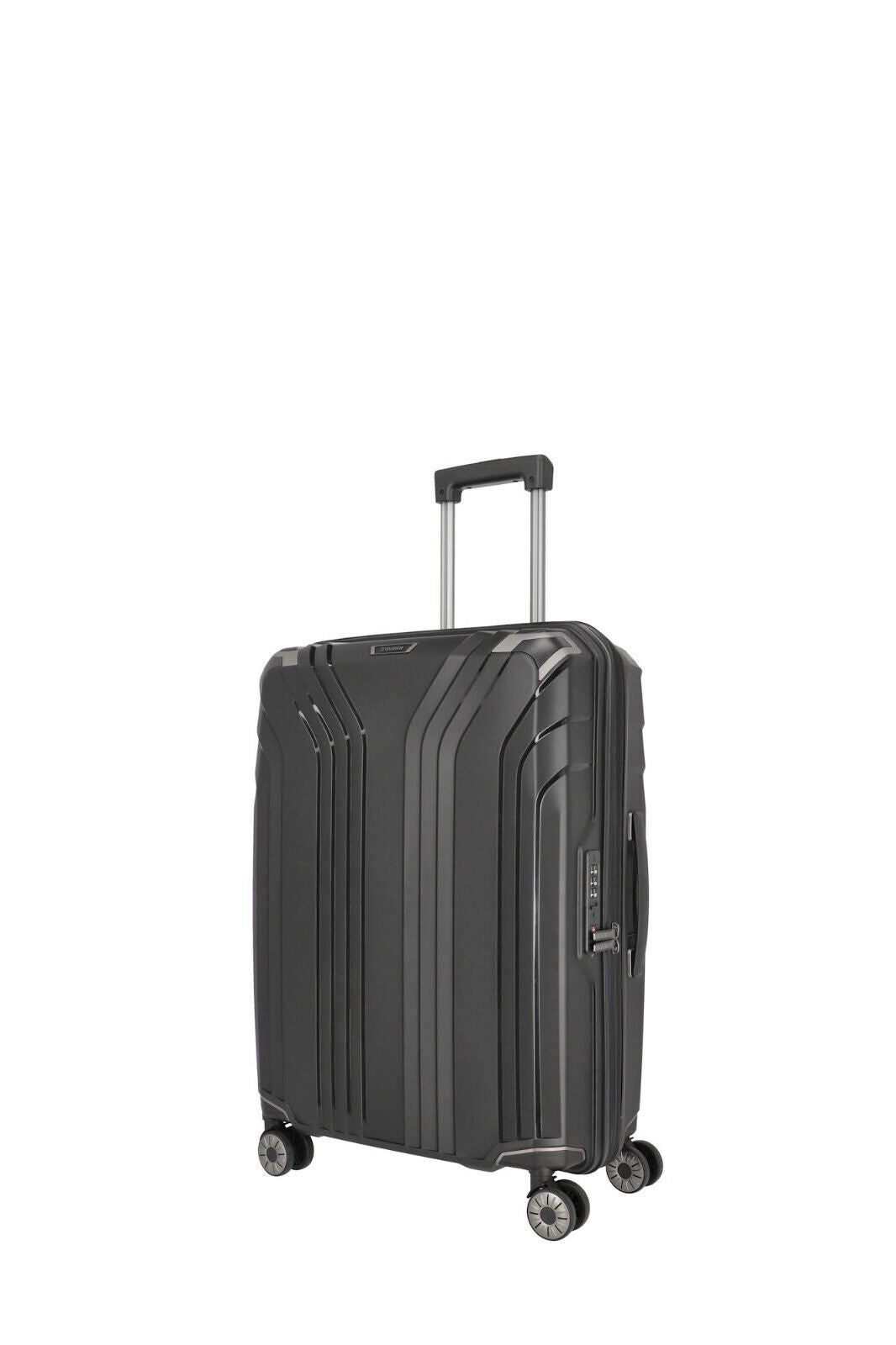 Travelite Elvaa Reisekoffer M Trolley Koffer 66cm 4 Rad / Rollen TSA bruchfest Dehnfalte schwarz