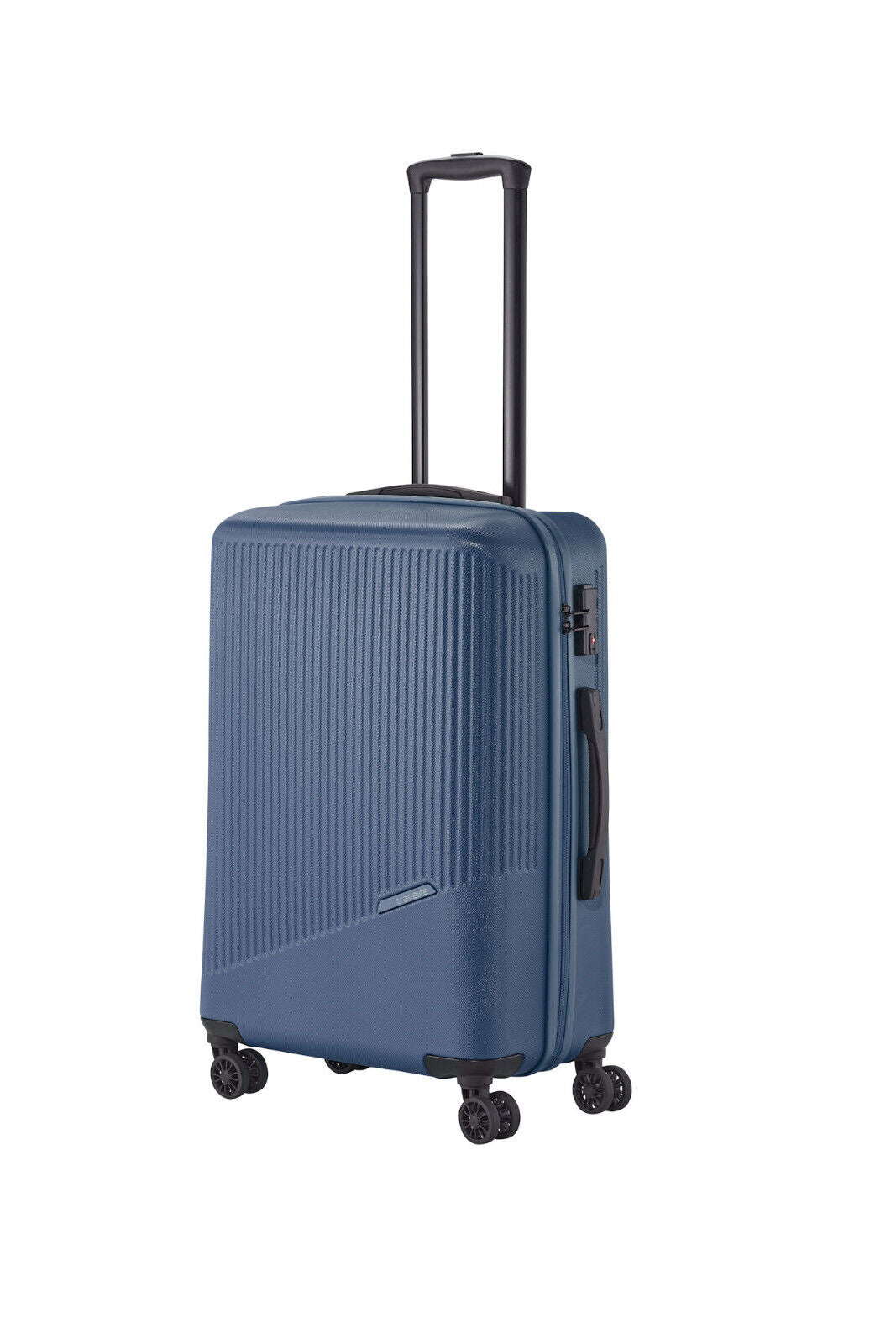 Travelite Bali Reisekoffer M Trolley 67cm 4 Rad Rollen TSA Hartschale blau