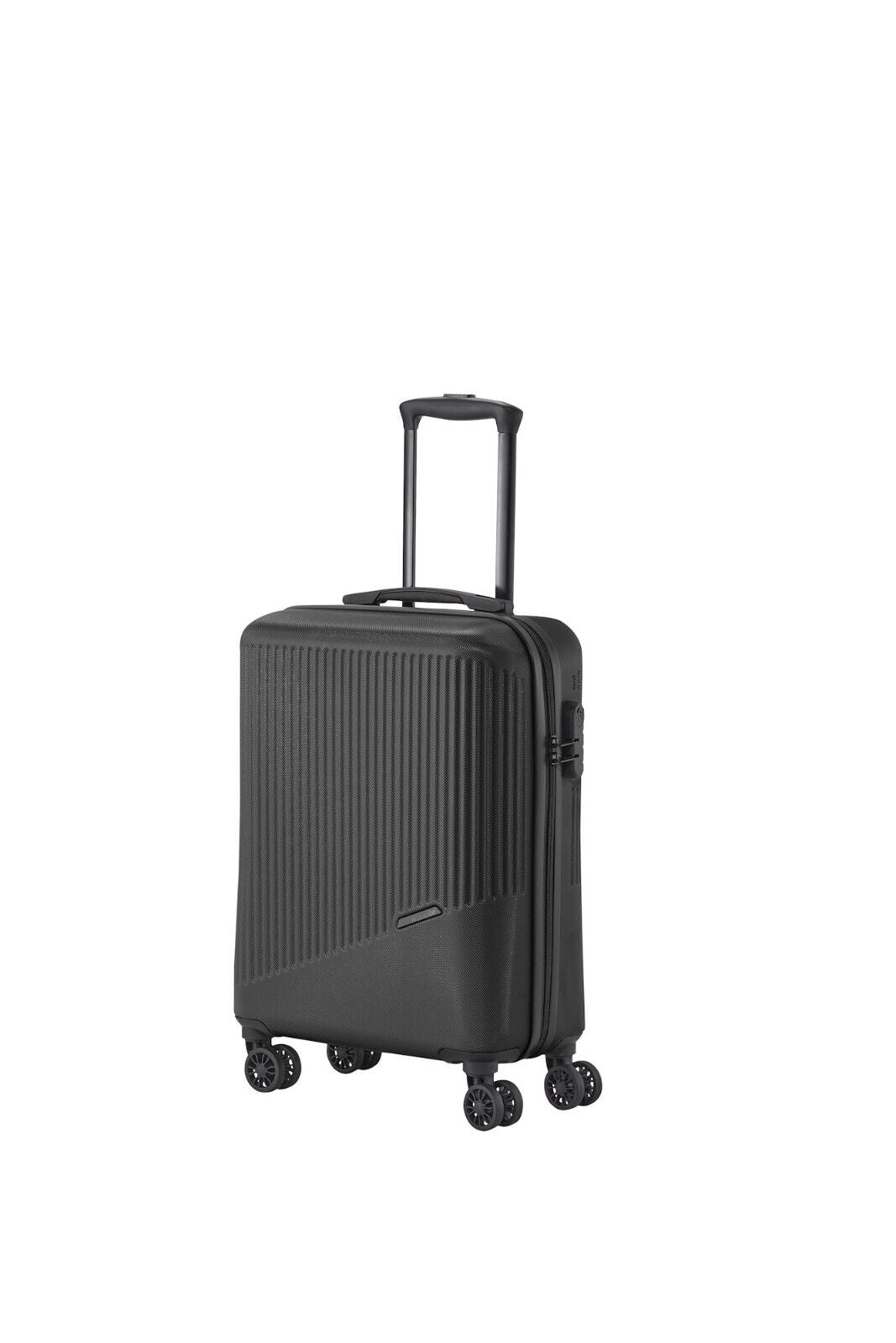 Travelite Bali Handgepäck S Trolley Koffer 55cm 4 Rad / Rollen Hartschale schwarz