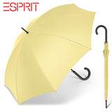 nachhaltiger Esprit Regenschirm Stockschirm Schirm mit Automatik Long AC lemon