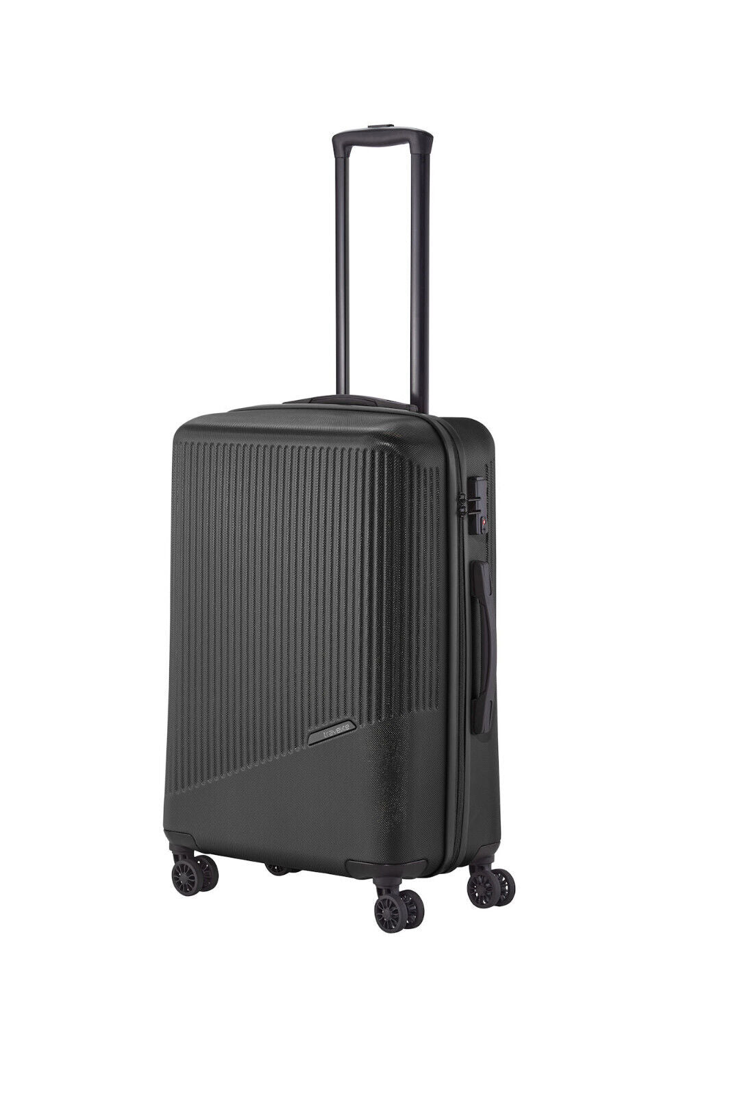 Travelite Bali Reisekoffer M Trolley Koffer 67cm 4 Rad / Rollen TSA Hartschale schwarz