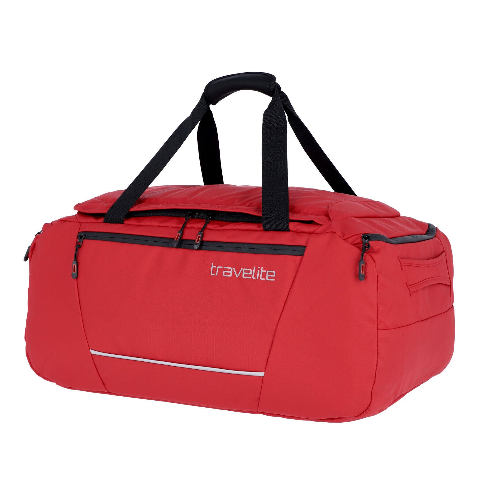 Travelite Basics Sport Reisetasche wasserabweisend + wasserabweisende Reißverschlüsse rot