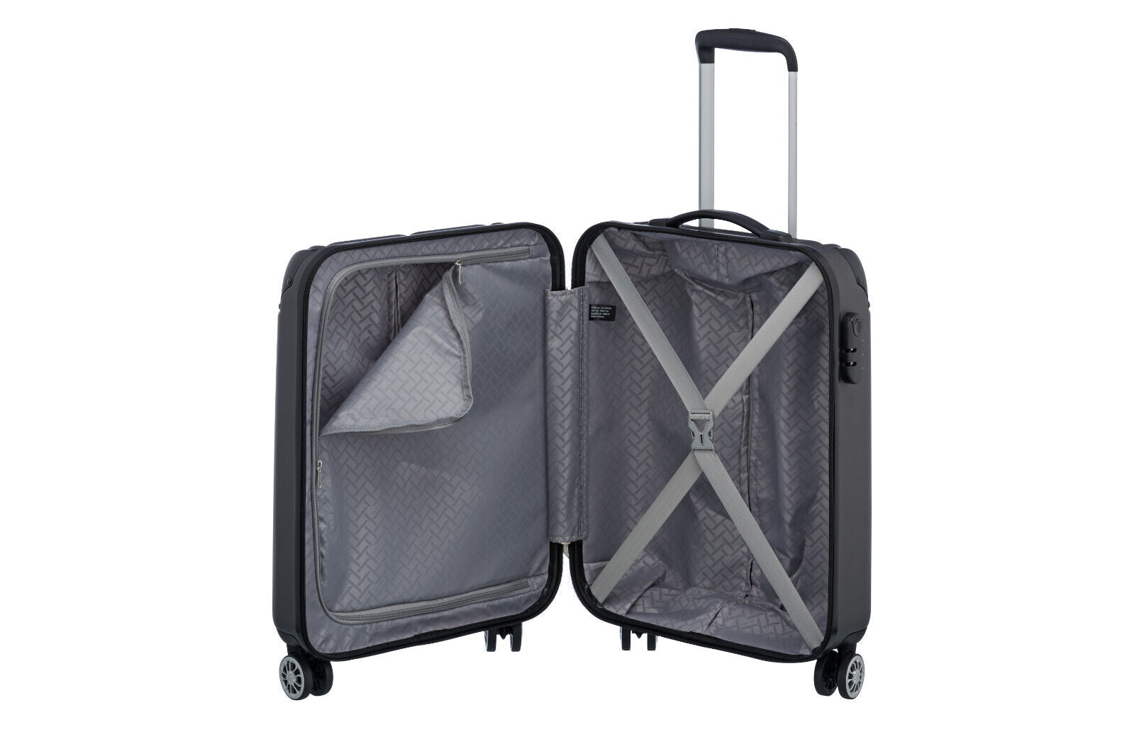 Travelite City Reisekoffer S Trolley Koffer 55cm 4 Rad / Rollen Handgepäck anthrazit